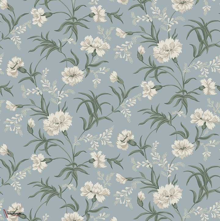 Emilie behang-Sandberg-Sky blue-Rol-Selected Wallpapers-Interiors