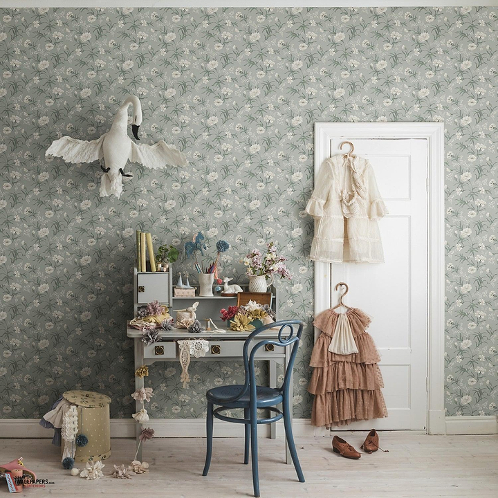 Emilie behang-Sandberg-Selected Wallpapers-Interiors