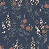 Emma wallpaper-Sandberg-Classic Blue-Roll-Selected Wallpapers-Interiors