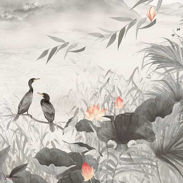 Enchanted Bay behang-Les Dominotiers-Selected Wallpapers-Interiors