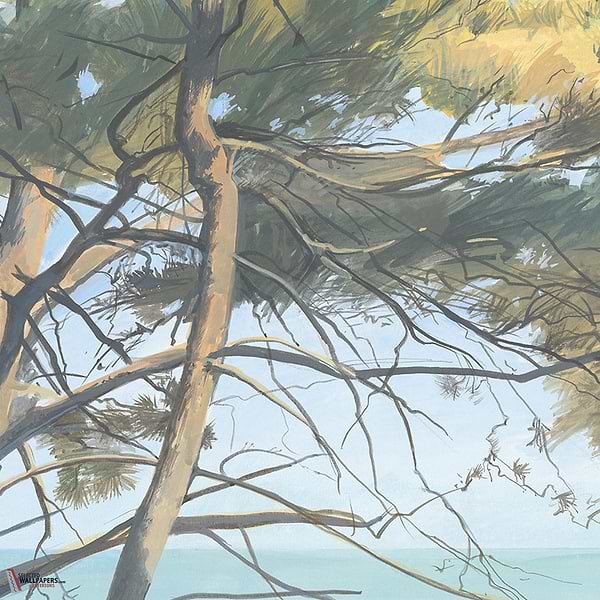 Entre les Pins behang-Les Dominotiers-Selected Wallpapers-Interiors