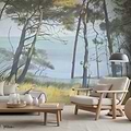 Entre les Pins behang-Les Dominotiers-Selected Wallpapers-Interiors
