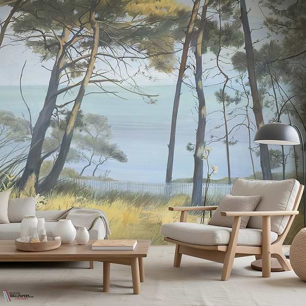 Entre les Pins behang-Les Dominotiers-Selected Wallpapers-Interiors