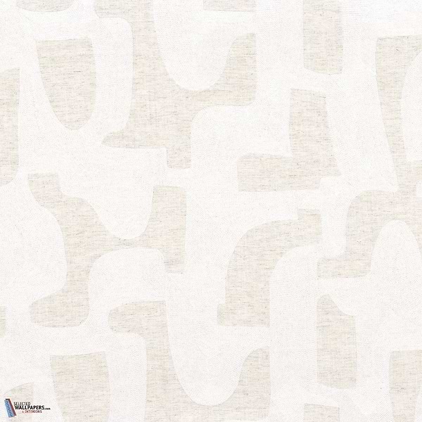 Entrelacs stof-Casamance-Blanc-Meter (M1)-Selected-Wallpapers-Interiors