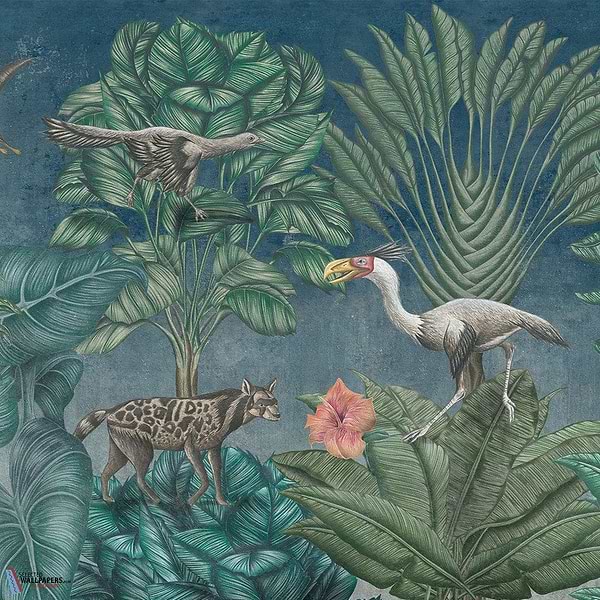 Era-Tecnografica-wallpaper-behang-Tapete-wallpaper-Blue-Fabric Vinyl-Selected Wallpapers