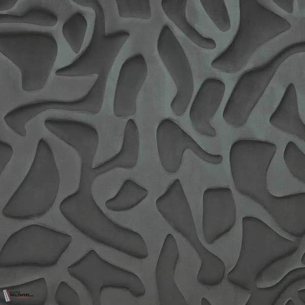 Erosion behang-Casamance-Carbone-Meter (M1)-Selected Wallpapers-Interiors