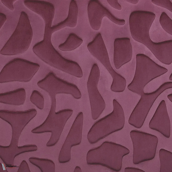 Erosion behang-Casamance-Lie de Vin-Meter (M1)-Selected Wallpapers-Interiors