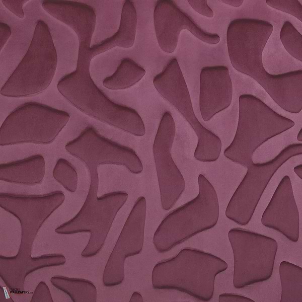 Erosion behang-Casamance-Lie de Vin-Meter (M1)-Selected Wallpapers-Interiors