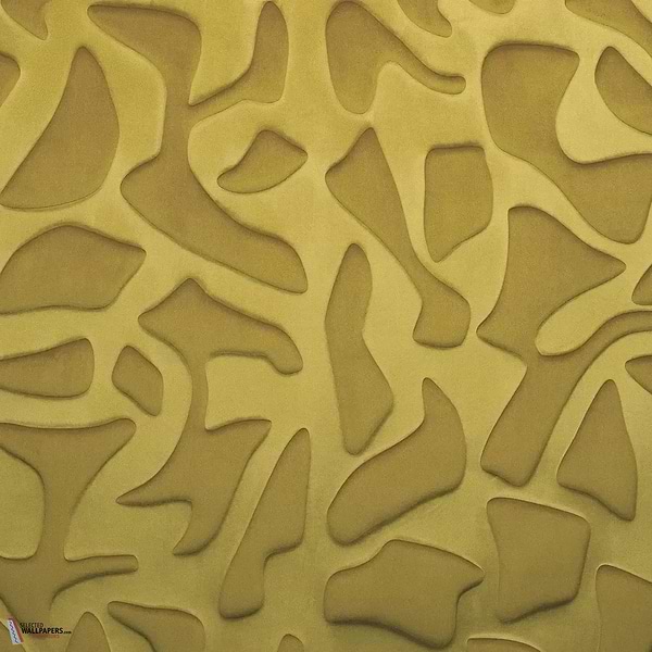 Erosion behang-Casamance-Vert Olive-Meter (M1)-Selected Wallpapers-Interiors
