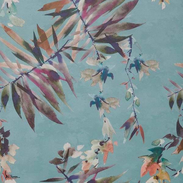 Essence behang-1838 wallcoverings-Aquamarine-Rol-Selected Wallpapers-Interiors