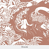 Eternelles Sur Mesure-Isidore Leroy-wallpaper-behang-Tapete-wallpaper-Terracotta-Non Woven-Selected Wallpapers