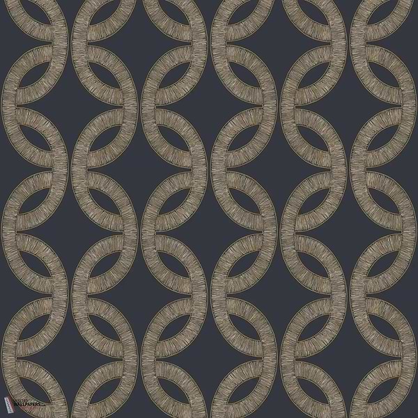 Etienne behang-Casamance-Encre/Dore-Rol-Selected Wallpapers-Interiors