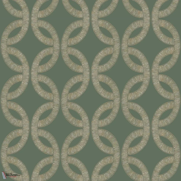 Etienne behang-Casamance-Vert de Gris/Dore-Rol-Selected Wallpapers-Interiors