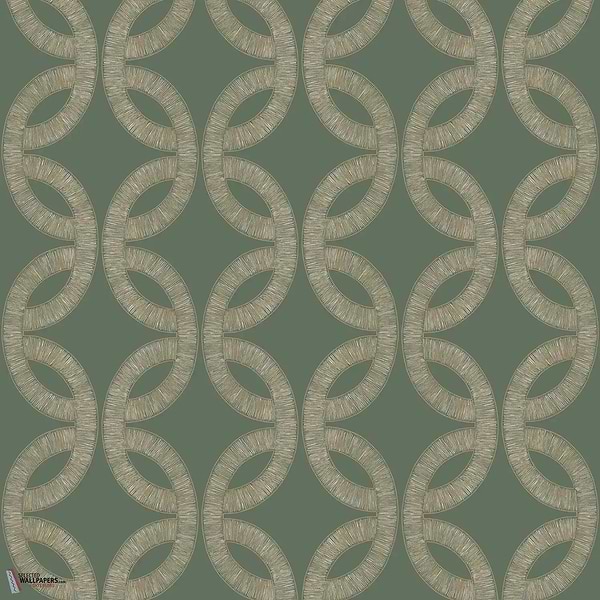 Etienne behang-Casamance-Vert de Gris/Dore-Rol-Selected Wallpapers-Interiors