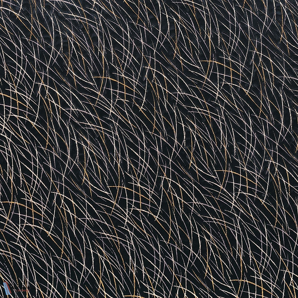 Euphorbe stof-Casamance-Kissen-Cushion-Noir-Meter (M1)-Selected Interiors