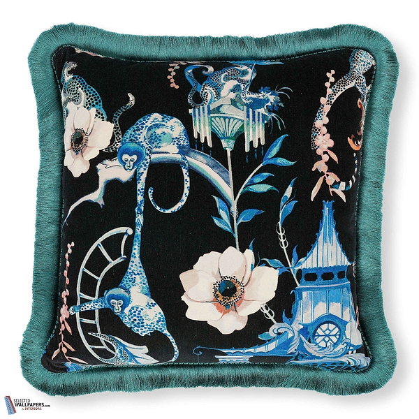 Euphoria Velvet Kussen-Kussen-Romo-Kissen-Cushion-Cobalt-50 x 50 cm-Selected Interiors