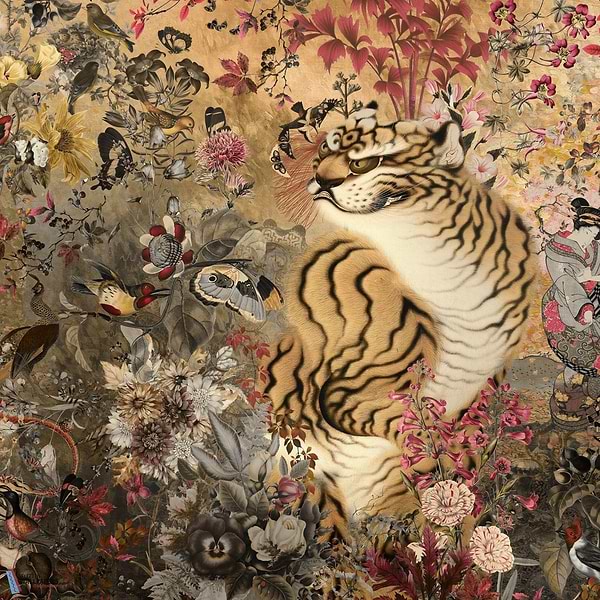 Eye of the Tiger-behang-Tapete-Muance-82-Vinyl-MU14082V-Selected Wallpapers