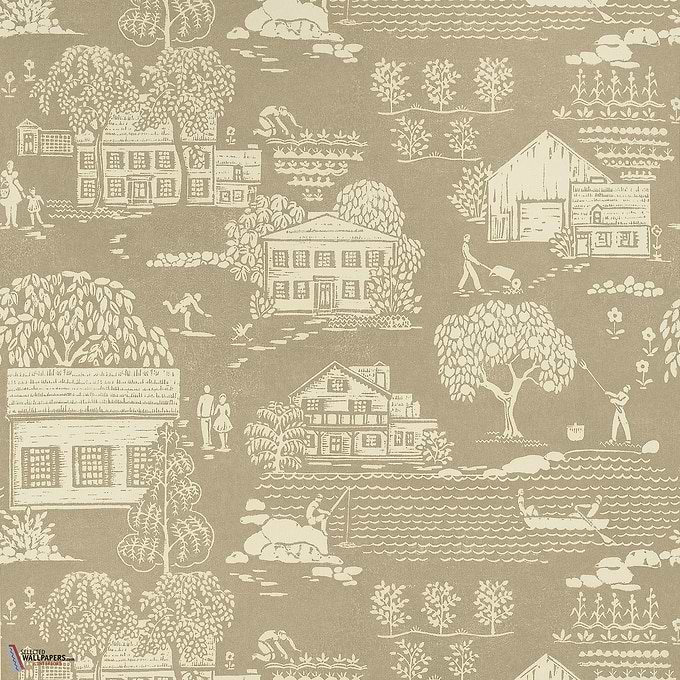 Farmingdale behang-Anna French-Beige-Rol-Selected Wallpapers-Interiors