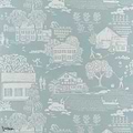 Farmingdale behang-Anna French-Spa blue-Rol-Selected Wallpapers-Interiors
