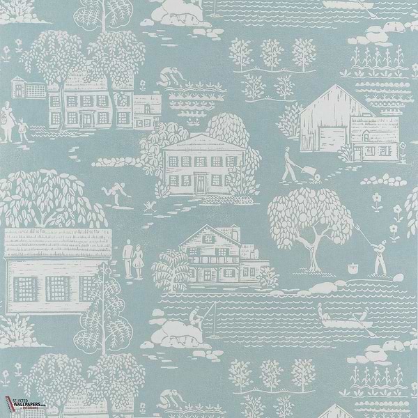 Farmingdale behang-Anna French-Spa blue-Rol-Selected Wallpapers-Interiors