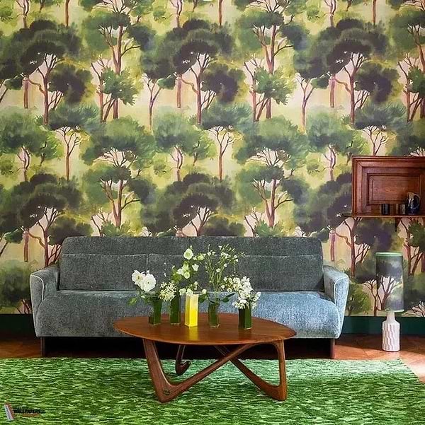 Ferret behang-Pierre Frey-wallpaper-tapete-Selected-Wallpapers-Interiors