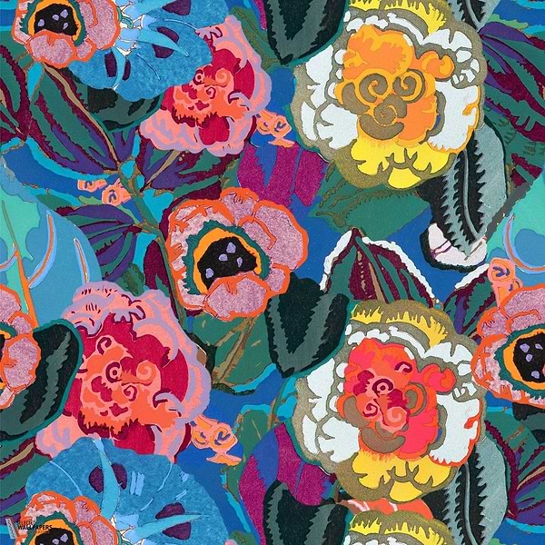 Fiori in Fiore-Mind the Gap-behang-tapete-wallpaper-Multicolor-300 cm (standaard)-Selected-Wallpapers-Interiors