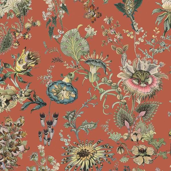 Flora Fantasia behang-House of Hackney-wallpaper-tapete-Amber-200 cm-Selected-Wallpapers-Interiors