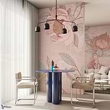 Floral Rhythm-Behang-Tapete-Inkiostro Bianco-Selected Wallpapers