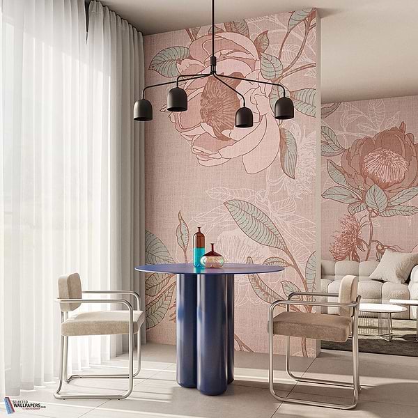 Floral Rhythm-Behang-Tapete-Inkiostro Bianco-Selected Wallpapers