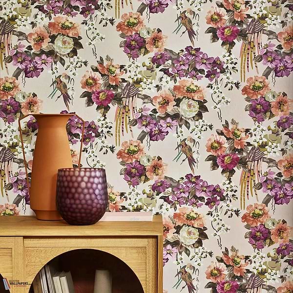 Floral Serenade behang-1838 wallcoverings-Selected Wallpapers-Interiors