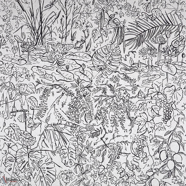 Flore behang-Pierre Frey-wallpaper-tapete-Fusain-Meter (M1)-Selected-Wallpapers-Interiors