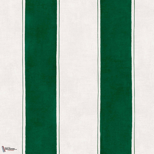 Florentine Stripe behang-Coordonné-Emerald-Non Woven-Rol-Selected Wallpapers-Interiors