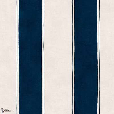 Florentine Stripe wallpaper-Coordonné-Ultramar-Non Woven-Roll-Selected Wallpapers-Interiors