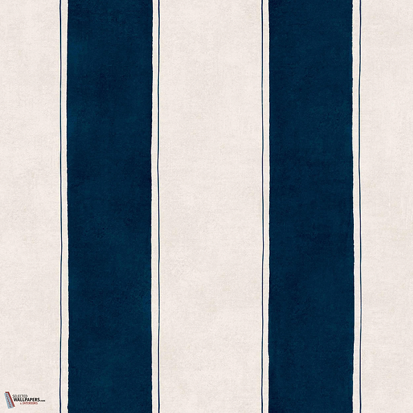 Florentine Stripe behang-Coordonné-Ultramar-Non Woven-Rol-Selected Wallpapers-Interiors