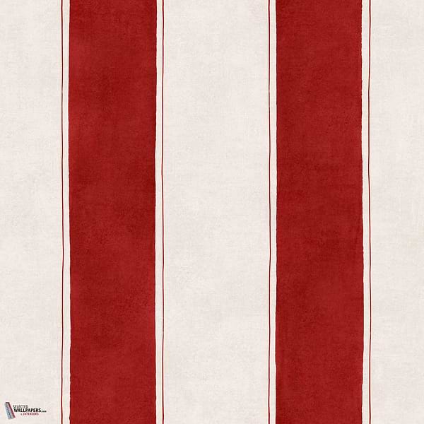 Florentine Stripe wallpaper-Coordonné-Vermilion-Non Woven-Roll-Selected Wallpapers-Interiors