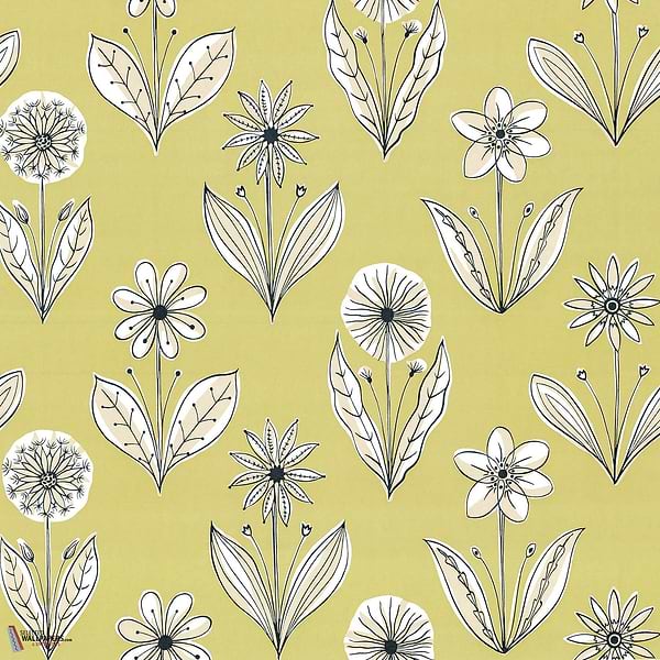 Florette behang-Little Greene-Acid drop-Rol-Selected Wallpapers-Interiors
