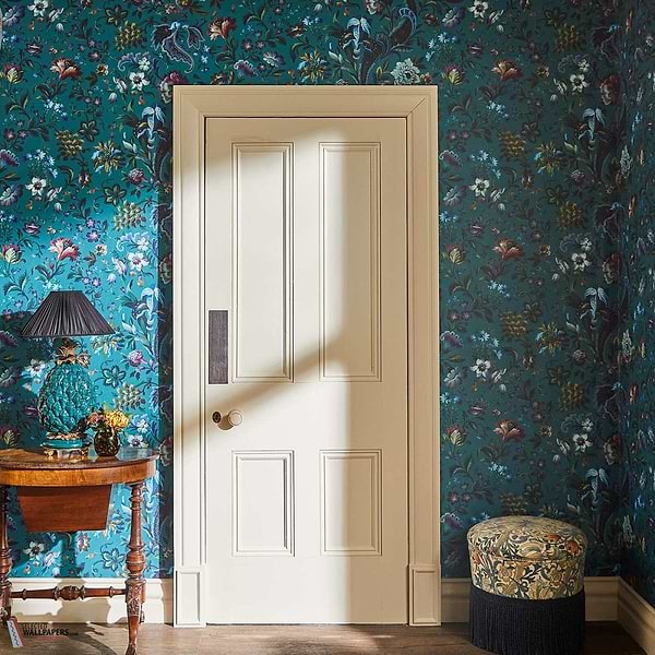 Florika behang-House of Hackney-wallpaper-tapete-Selected-Wallpapers-Interiors