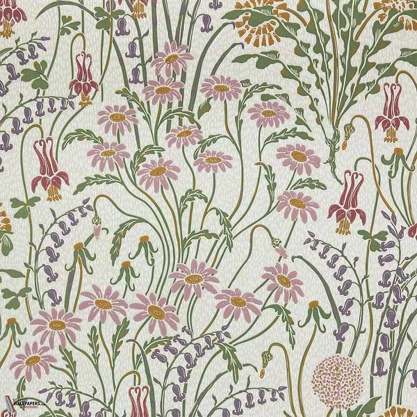 Flower Meadow behang-1838 wallcoverings-Cream-Rol-Selected Wallpapers-Interiors