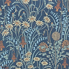 Flower Meadow behang-1838 wallcoverings-Prussian blue-Rol-Selected Wallpapers-Interiors
