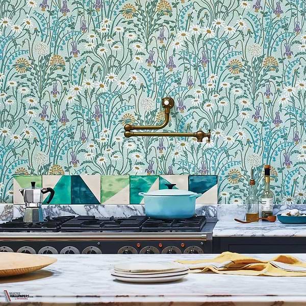 Flower Meadow behang-1838 wallcoverings-Selected Wallpapers-Interiors