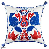 Folk Embroidery Kussen-Kussen-Mind the Gap-Kissen-Cushion-Blue & Red-50 x 50 cm-Selected Interiors