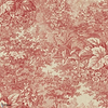 Forest Toile behang-Sandberg-Red-Mattic-M2-Selected Wallpapers-Interiors