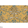 French Damask wallpaper-Coordonne-Mustard-Non Woven-Roll-Selected Wallpapers-Interiors