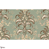 French Damask wallpaper-Coordonne-Sage-Non Woven-Roll-Selected Wallpapers-Interiors