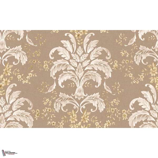 French Damask wallpaper-Coordonne-Stone-Non Woven-Roll-Selected Wallpapers-Interiors