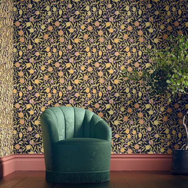 Fruit-behang-tapete-wallpaper-Morris & Co-Selected-Wallpapers-Interiors