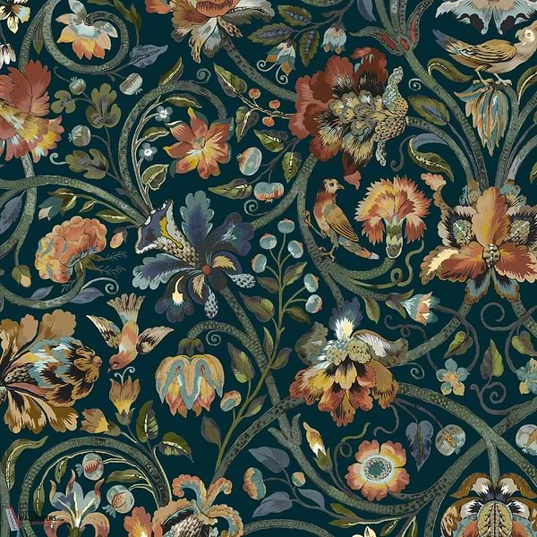 Gaia behang-House of Hackney-wallpaper-tapete-Midnight-200 cm-Selected-Wallpapers-Interiors