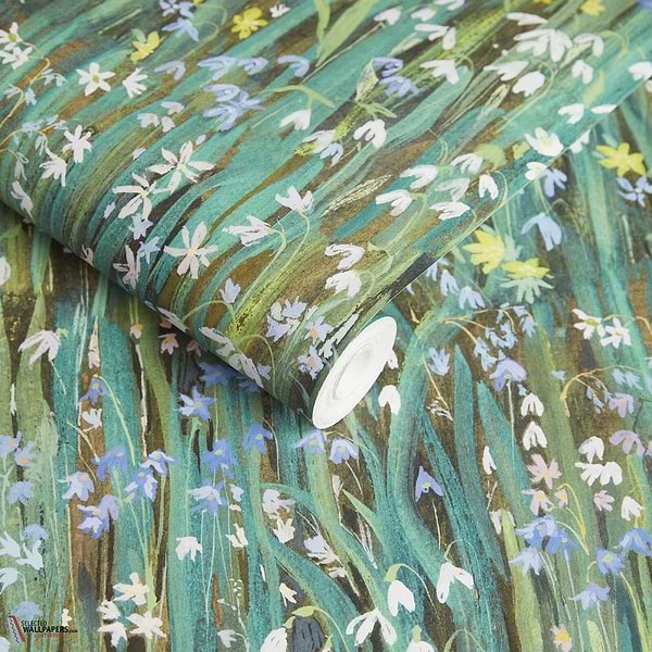 Galanthi behang-House of Hackney-wallpaper-tapete-Selected-Wallpapers-Interiors