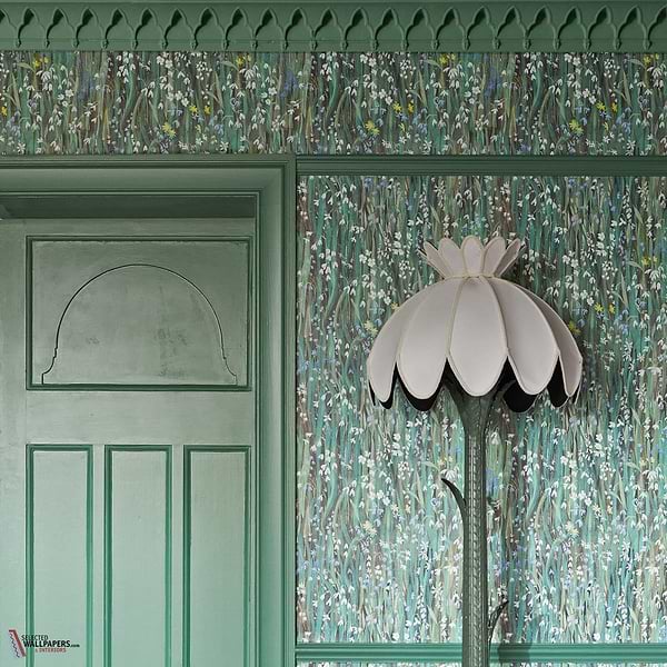 Galanthi behang-House of Hackney-wallpaper-tapete-Selected-Wallpapers-Interiors