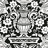 Galway behang-Thibaut-Black-Rol-Selected Wallpapers-Interiors